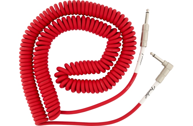 Cablu de Instrument Fender Original Series Coil Cable Straight-Angle 30' Fiesta Red