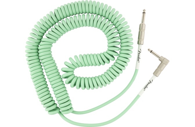 Cablu de Instrument Fender Original Series Coil Cable Straight-Angle 30' Surf Green