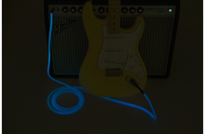 Cablu de Instrument Fender Professional Glow in the Dark Cable Blue 18.6'