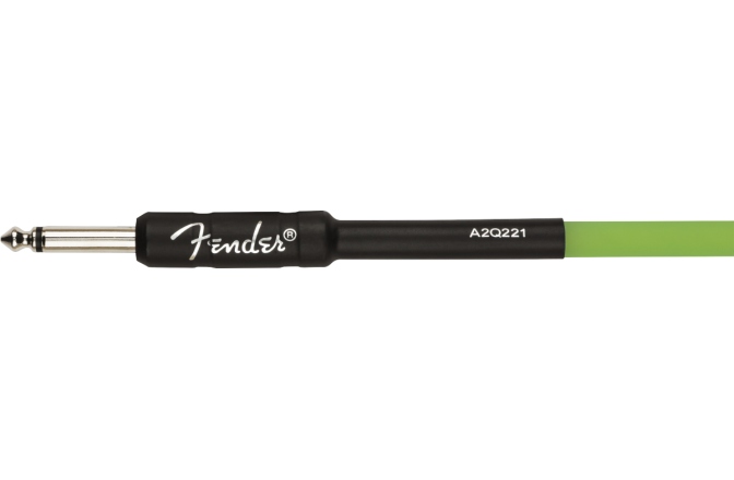 Cablu de Instrument Fender Professional Glow in the Dark Cable Green 18.6'