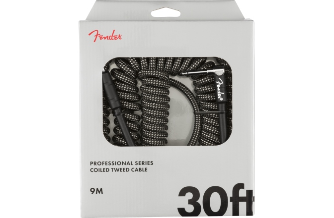 Cablu de Instrument Fender Professional Series Coil Cable 30' Gray Tweed