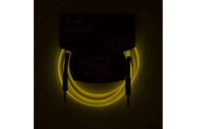 Cablu de Instrument Fender Professional Series Glow in the Dark Cable Orange 10'