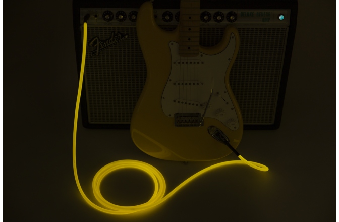Cablu de Instrument Fender Professional Series Glow in the Dark Cable Orange 10'