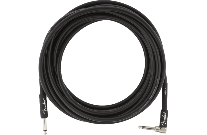 Cablu de Instrument Fender Professional Series Instrument Cable Straight/Angle 18.6' Black