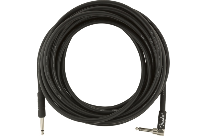 Cablu de Instrument Fender Professional Series Instrument Cables Straight/Angle 25' Black