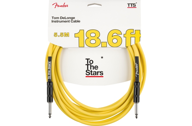 Cablu de Instrument Fender Tom DeLonge 18.6' To The Stars Instrument Cable Graffiti Yellow