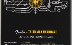 Cablu de instrument Fender X Third Man Hardware Yellow Coil Cable 9m
