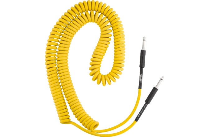 Cablu de instrument Fender X Third Man Hardware Yellow Coil Cable 9m