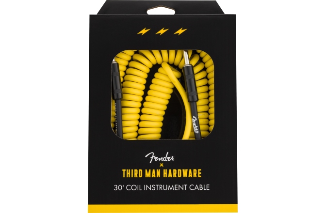 Cablu de instrument Fender X Third Man Hardware Yellow Coil Cable 9m