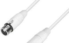 Cablu de microfon Adam Hall 4Star Mic XLR 5m White