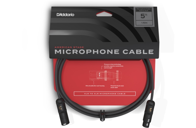 Cablu de microfon Daddario American Stage Microphone Cable 1,52 m
