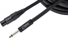 Cablu de microfon Ortega microphone cable 1/4" (6,3mm) / XLR female straight/straight - black cotton 6m/0,75q
