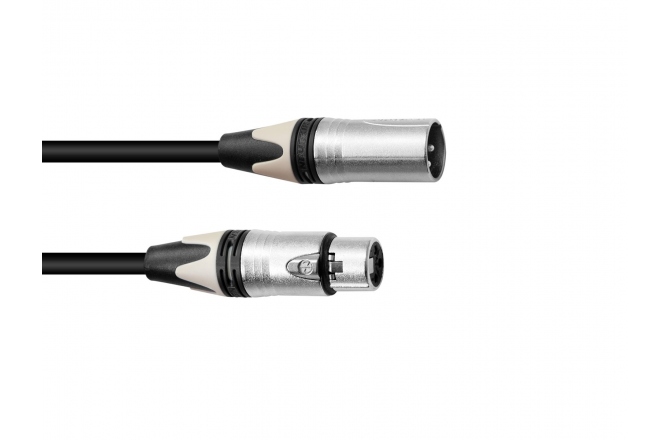 Cablu de microfon PSSO XLR cable COL 3pin 15m bk Neutrik