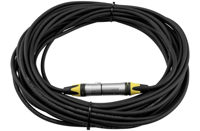 Cablu de microfon PSSO XLR cable COL 3pin 20m bk Neutrik