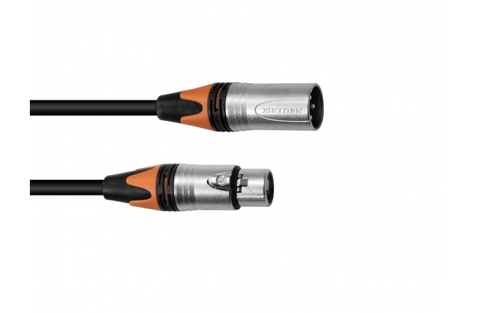 Cablu de microfon PSSO XLR cable COL 3pin 3m bk Neutrik