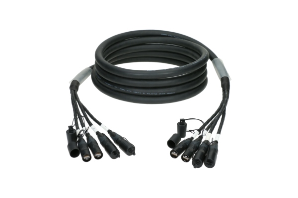 flexible 4-fold MultiCAT network cableCAT7 (S/FTP) / etherCON - etherCON - 100 m flexible 4-fold MultiCAT network cableCAT7 (S/FTP) / etherCON - etherCON - 100 m