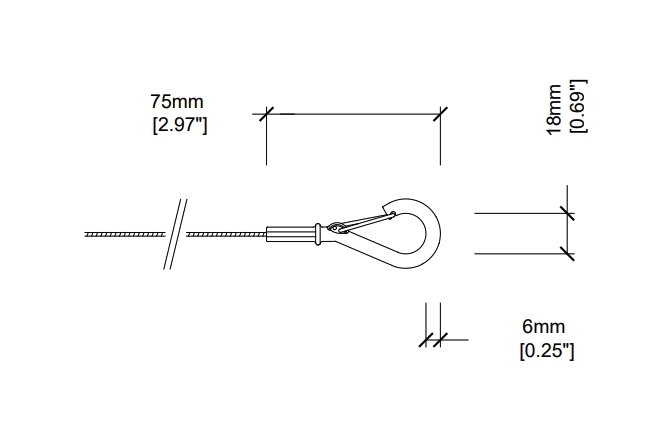 Cablu de suspendare Optimal Audio CK 3m hanging cable for pendants