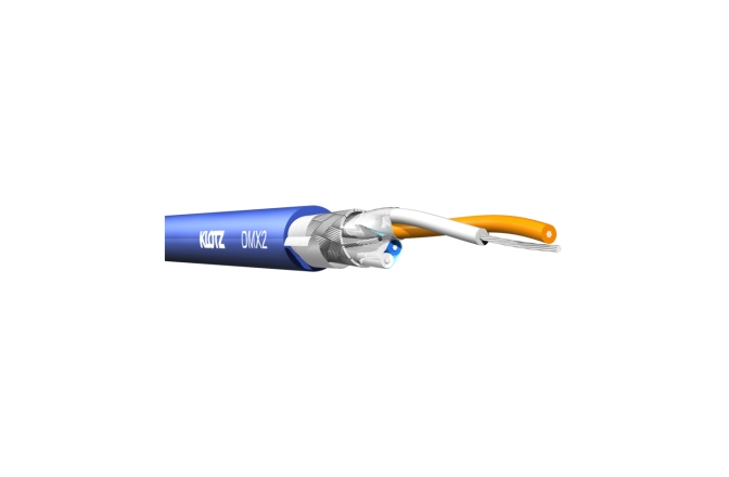 Cablu digital DMX Klotz 2-pair DMX cable2x 2x 0.22 mm² - PVC - blue - 300 m
