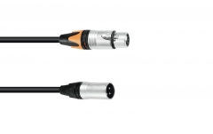 Cablu DMX 3/5 pini PSSO Adaptercable DMX XLR 3pin/5pin 0.3m bk