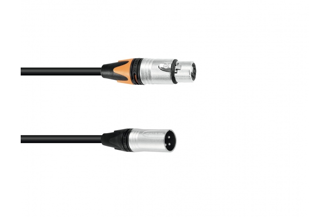 Cablu DMX 3/5 pini PSSO Adaptercable DMX XLR 3pin/5pin 0.3m bk