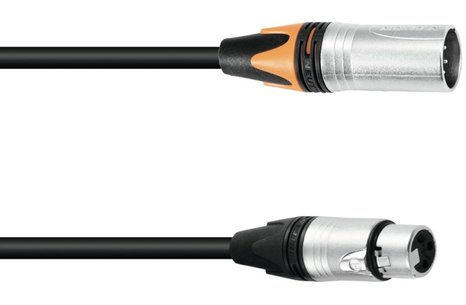 Cablu DMX 3/5 pini PSSO Adaptercable DMX XLR 5pin/3pin 0.3m bk