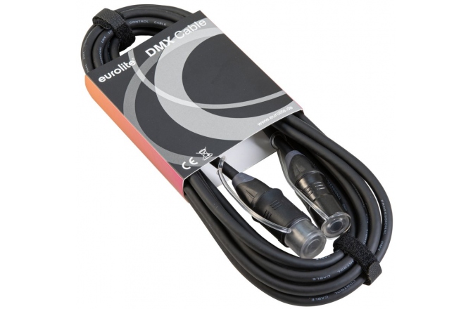 Cablu DMX Eurolite DMX cable EC-1 IP65 3pin 15m bk