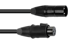 Cablu DMX Eurolite DMX cable EC-1 IP65 3pin 3m bk