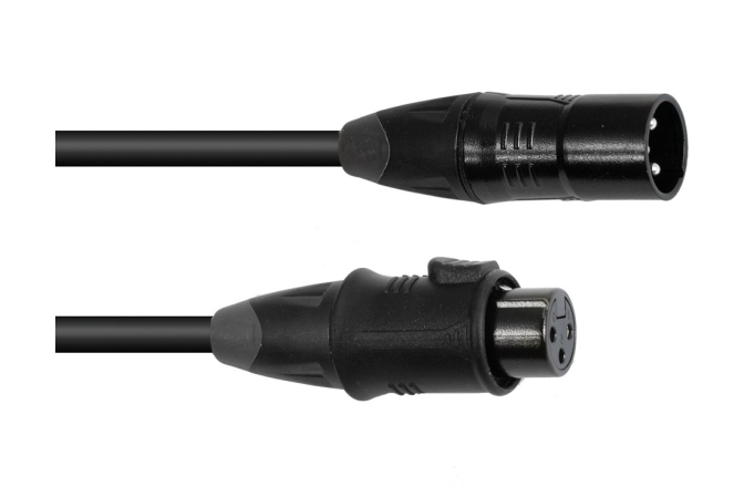 Cablu DMX Eurolite DMX cable EC-1 IP65 3pin 3m bk