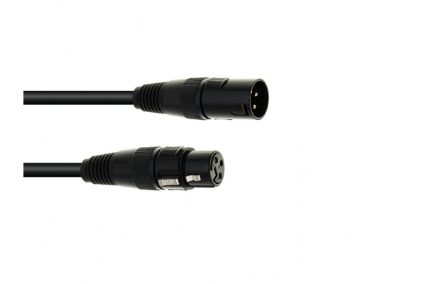 DMX cable XLR 3pin 10m bk