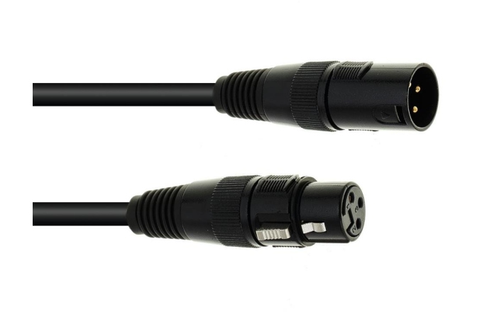 Cablu DMX Eurolite DMX cable XLR 3pin 5m bk