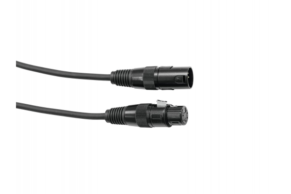 DMX cable XLR 5pin 1m bk