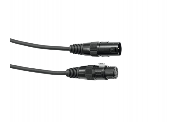 DMX cable XLR 5pin 3m bk