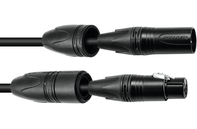 Cablu DMX IP PSSO DMX cable IP65 3pin 10m bk