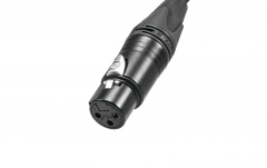 Cablu DMX PSSO DMX cable XLR 3pin 1,5m bk Neutrik black connectors