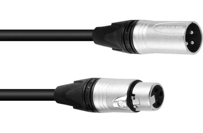 Cablu DMX PSSO DMX cable XLR 3pin 10m bk Neutrik