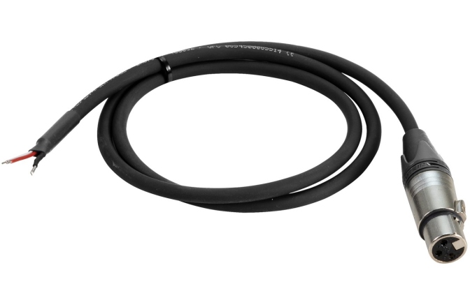 Cablu DMX  PSSO DMX cable XLR 3pol female/cable wires 1m