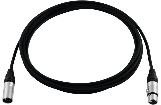 Cablu DMX PSSO DMX cable XLR 5pin 0,5m bk Neutrik