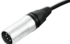 Cablu DMX PSSO DMX cable XLR 5pin 0,5m bk Neutrik