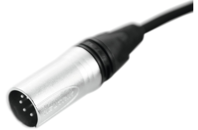Cablu DMX PSSO DMX cable XLR 5pin 0,5m bk Neutrik
