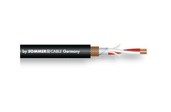 Cablu DMX Sommer Cable DMX 2x0.34 100m bk BINARY FRNC