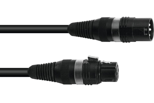 DMX XLR 3pin 1m bk Hicon DMX XLR 3pin 1m bk Hicon