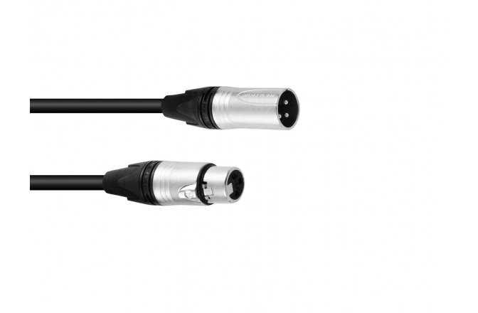 Cablu DMX Sommer DMX cable XLR 3pin 1.5m bk Neutrik