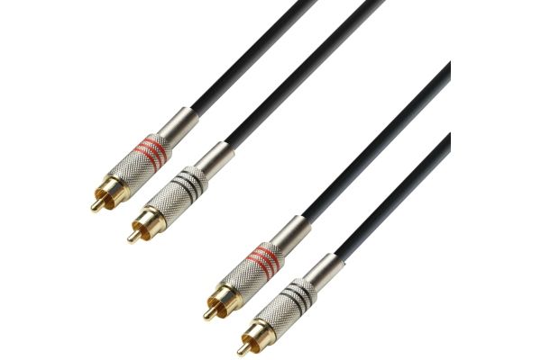 3Star RCA Metal Plugs 1m 3Star RCA Metal Plugs 1m