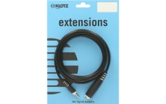 Cablu extensie audio Klotz lightweight headphone extension TRS 3.5 mm - TRS socket 6.3 mm - 3 m