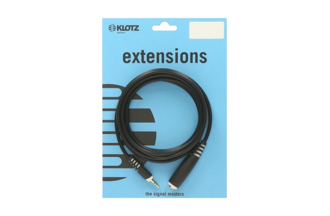 Cablu extensie audio Klotz lightweight headphone extension TRS 3.5 mm - TRS socket 6.3 mm - 6 m