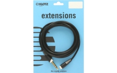 Cablu extensie audio Klotz lightweight headphone extension TRS 6.3 mm - TRS socket 3.5 mm - 3 m