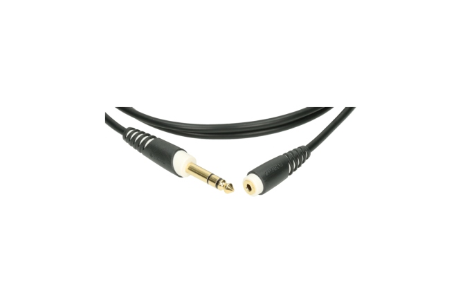 Cablu extensie audio Klotz lightweight headphone extension TRS 6.3 mm - TRS socket 3.5 mm - 3 m