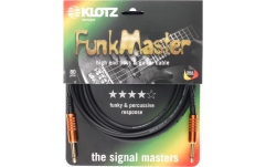 Cablu FunkMaster profesional Klotz FunkMaster high end guitar & bass cable - 4.5 m - straight - straight