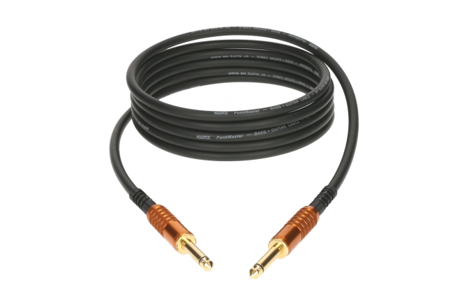 Cablu FunkMaster profesional Klotz FunkMaster high end guitar & bass cable - 4.5 m - straight - straight