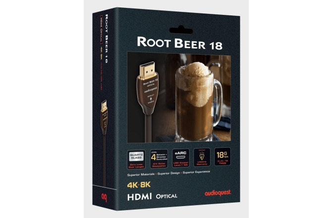 Cablu HDMI 4K  Audioquest Root Beer Active Optical Cable 20m